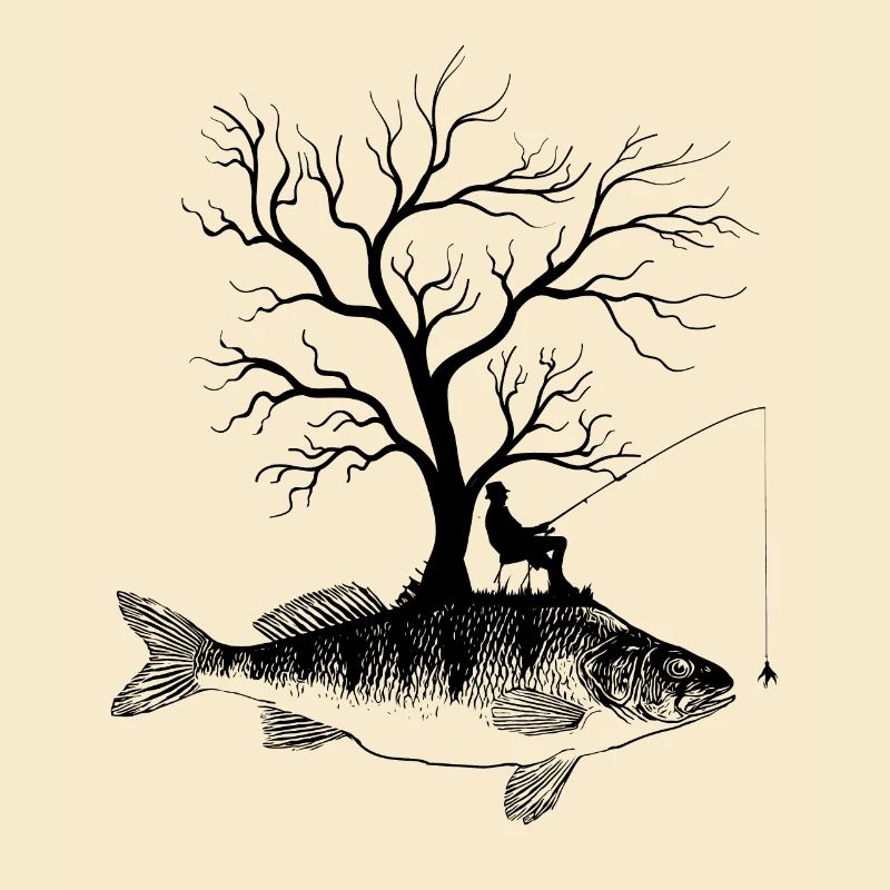 Graphic Tree - Fish Yellow Perch