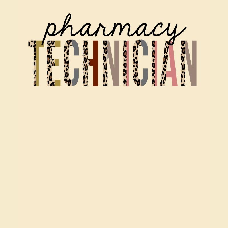 Pharmacy Technician Leopard Print Funny