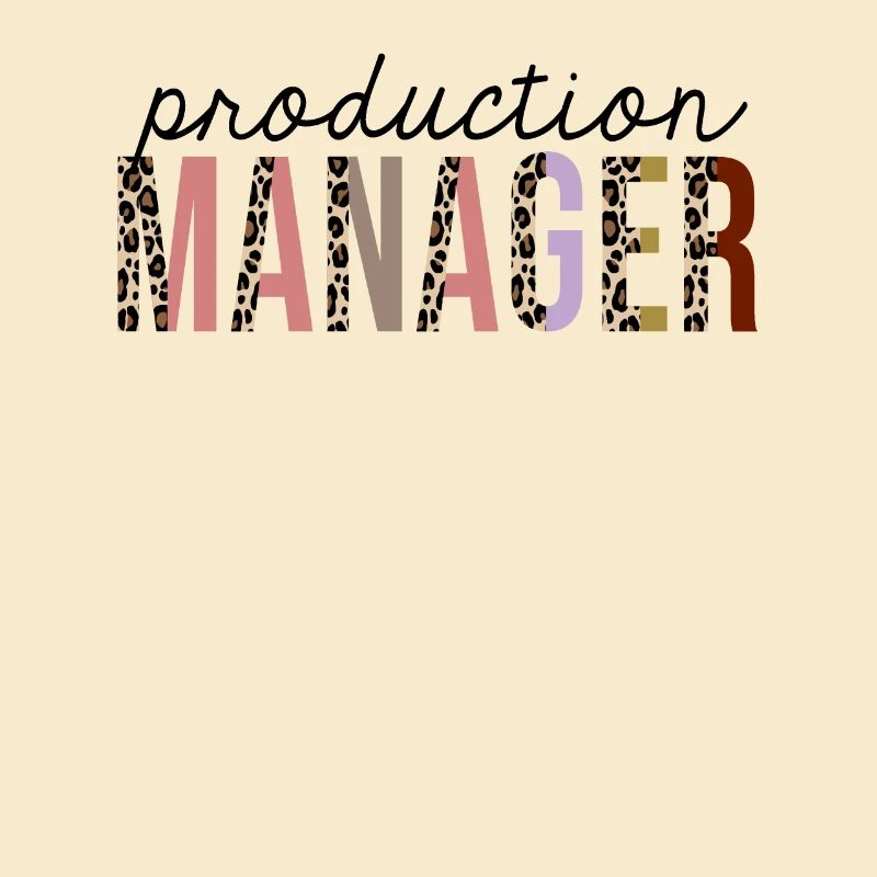 Production Manager Leopard Print Funny