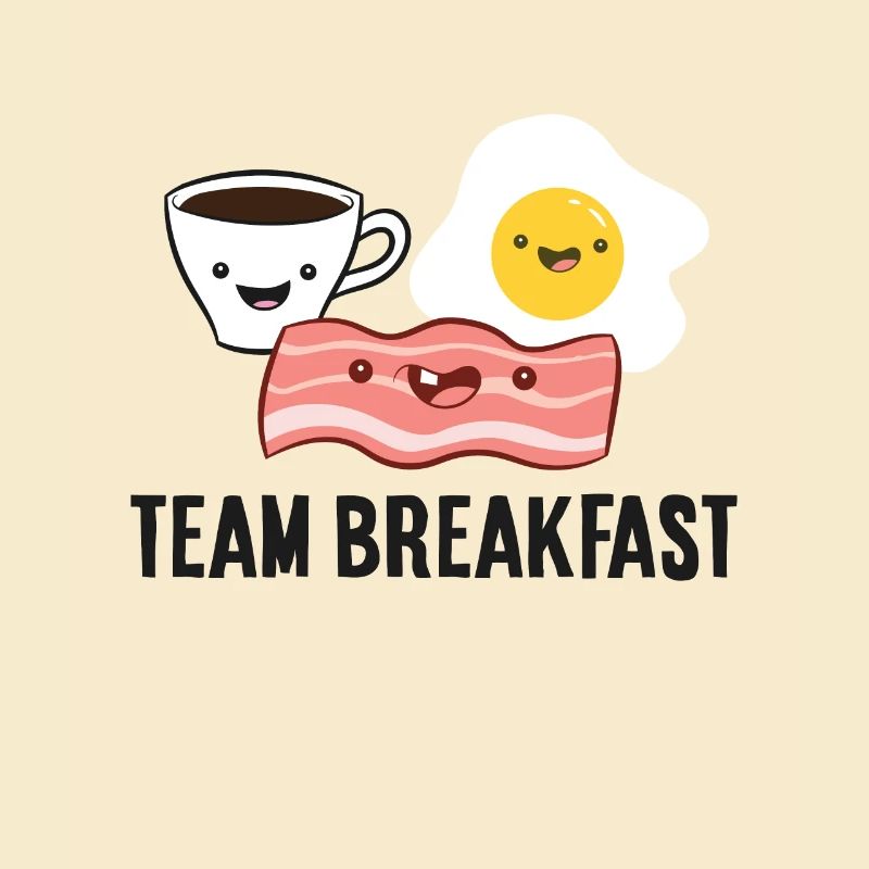 Bacon Eggs Coffee Team Breakfast