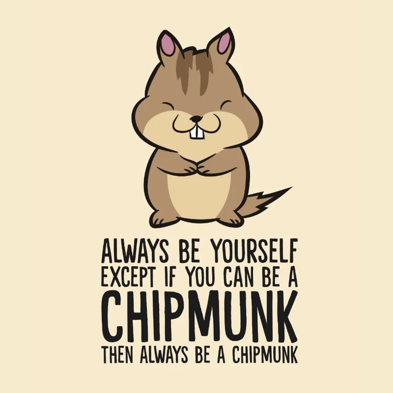 Always Be Yourself Unless You Can Be A Chipmunk