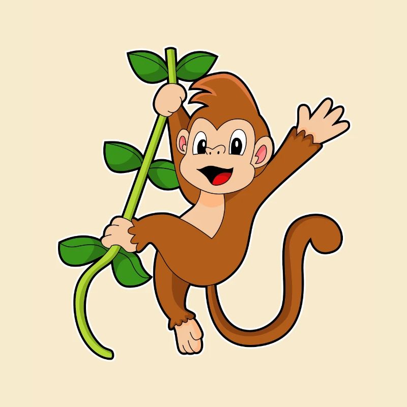 Monkey in the jungle