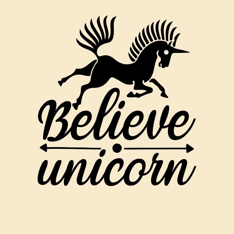 Glaube an Einhorn Unicorn