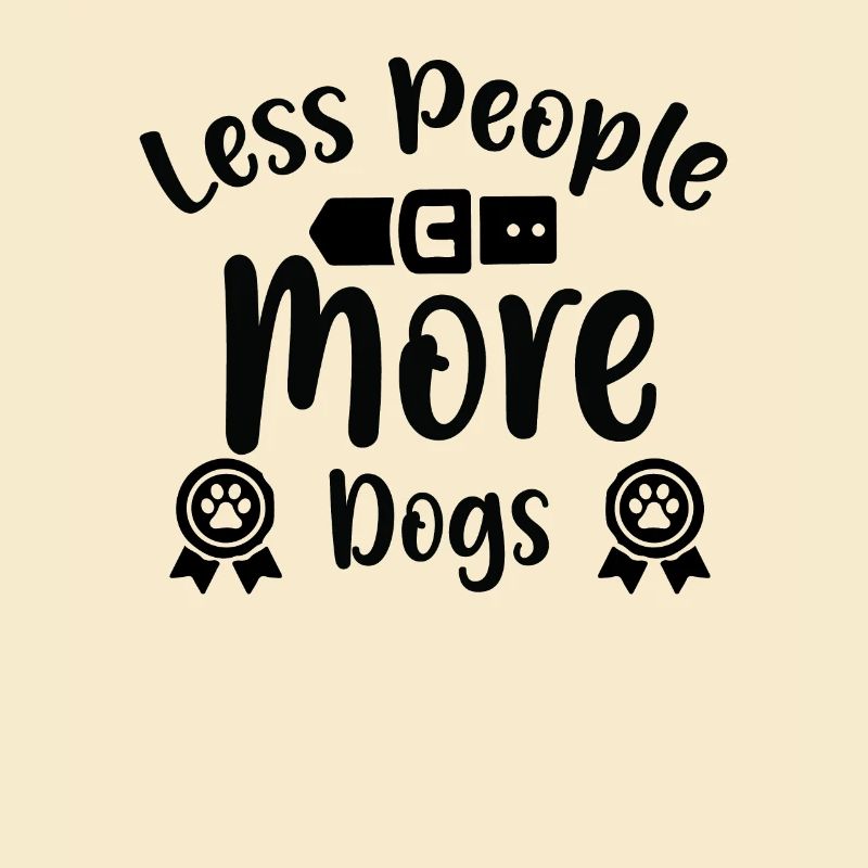 Moins de gens plus de chiens