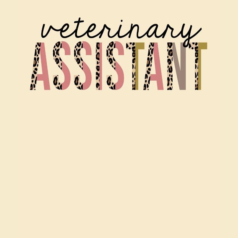 Veterinary Assistant Leopard Print Funny