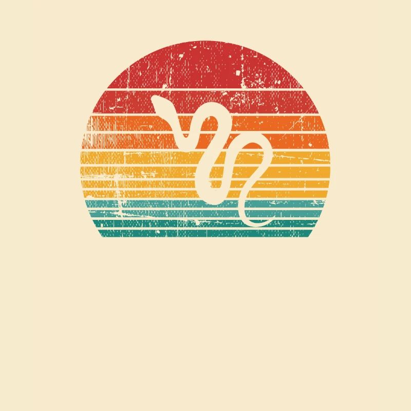 Snake Retro Reptile Python Idée cadeau