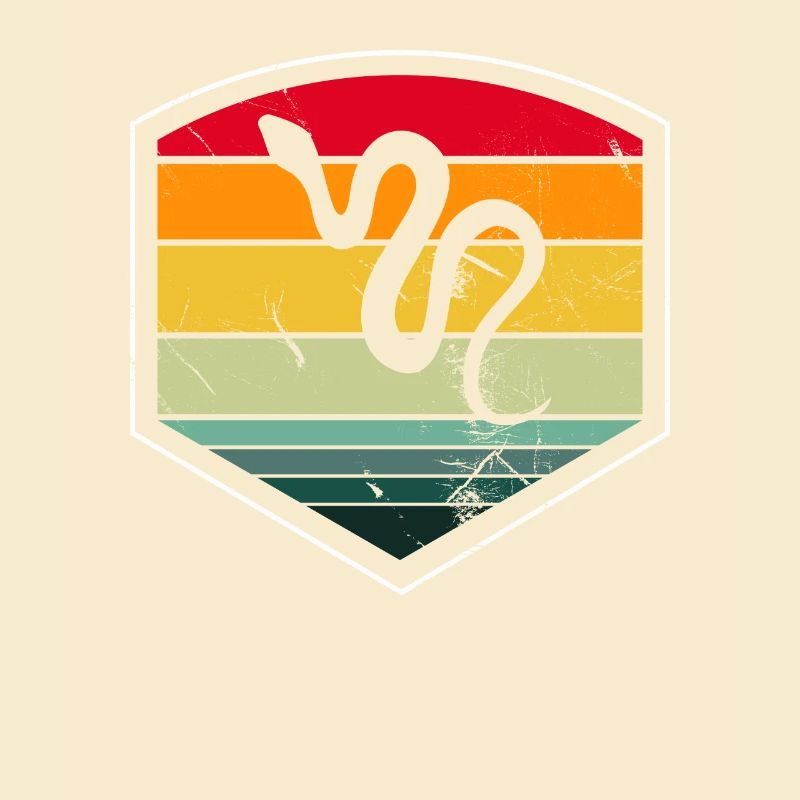 Snake Retro Reptile Python Idée cadeau