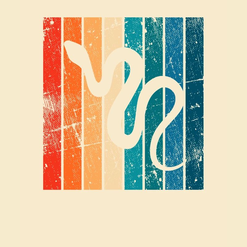 Snake Retro Reptile Python Idée cadeau