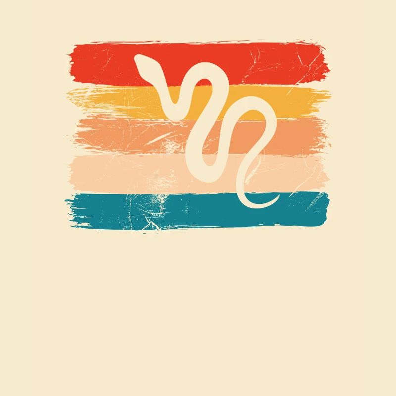 Snake Retro Reptile Python Idée cadeau