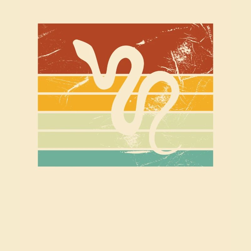 Snake Retro Reptile Python Gift idea