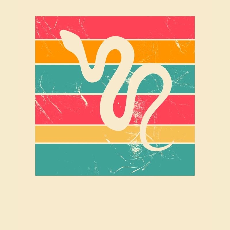 Snake Retro Reptile Python Idée cadeau