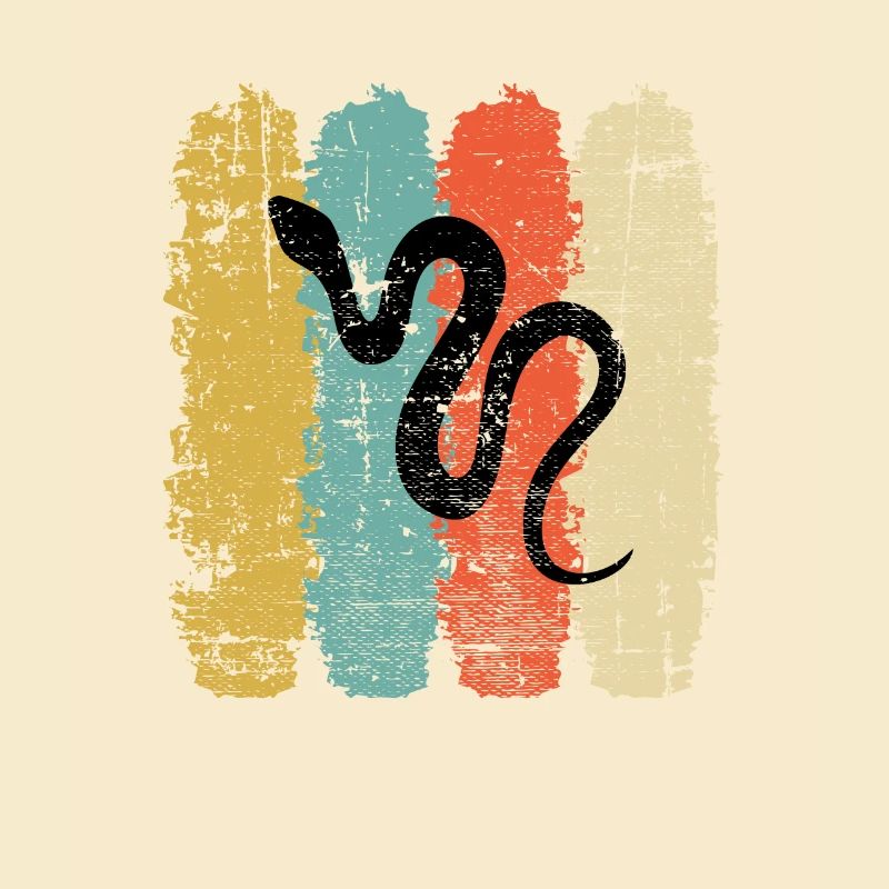 Snake Retro Reptile Python Gift idea