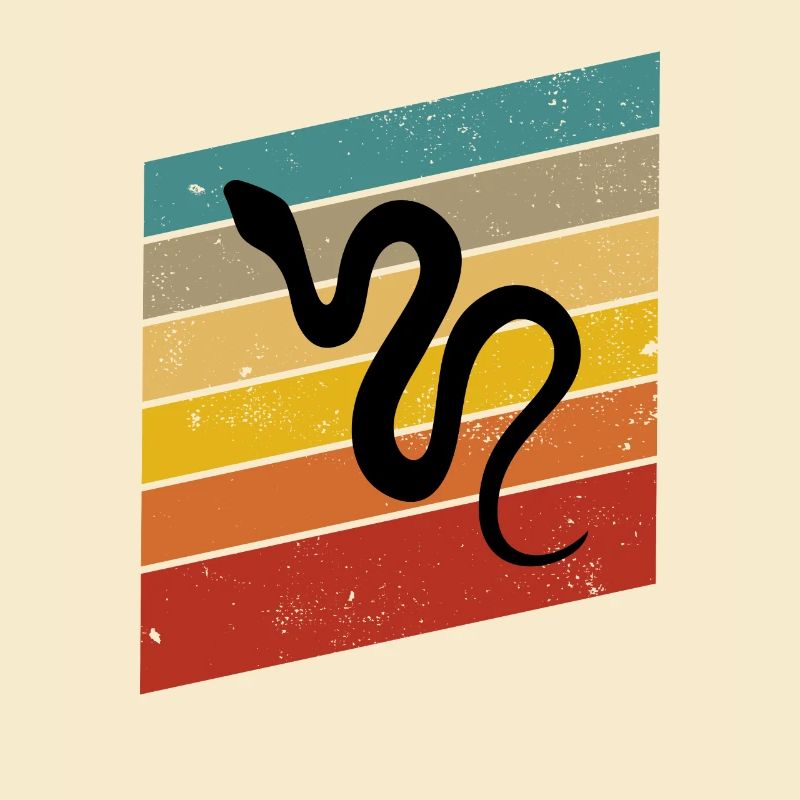 Snake Retro Reptile Python Idée cadeau