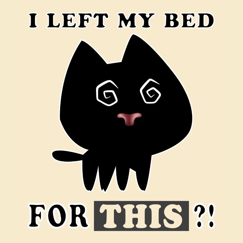 THAT'S why I left my BED?