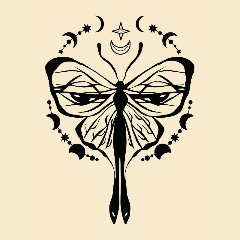 Papillon céleste mystique