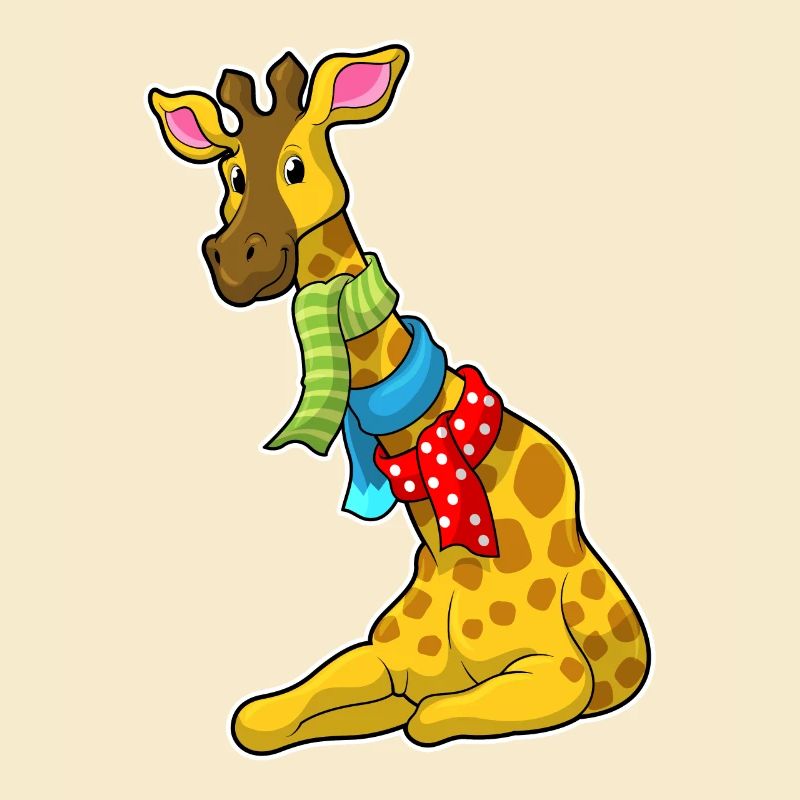 Giraffe mit Schal