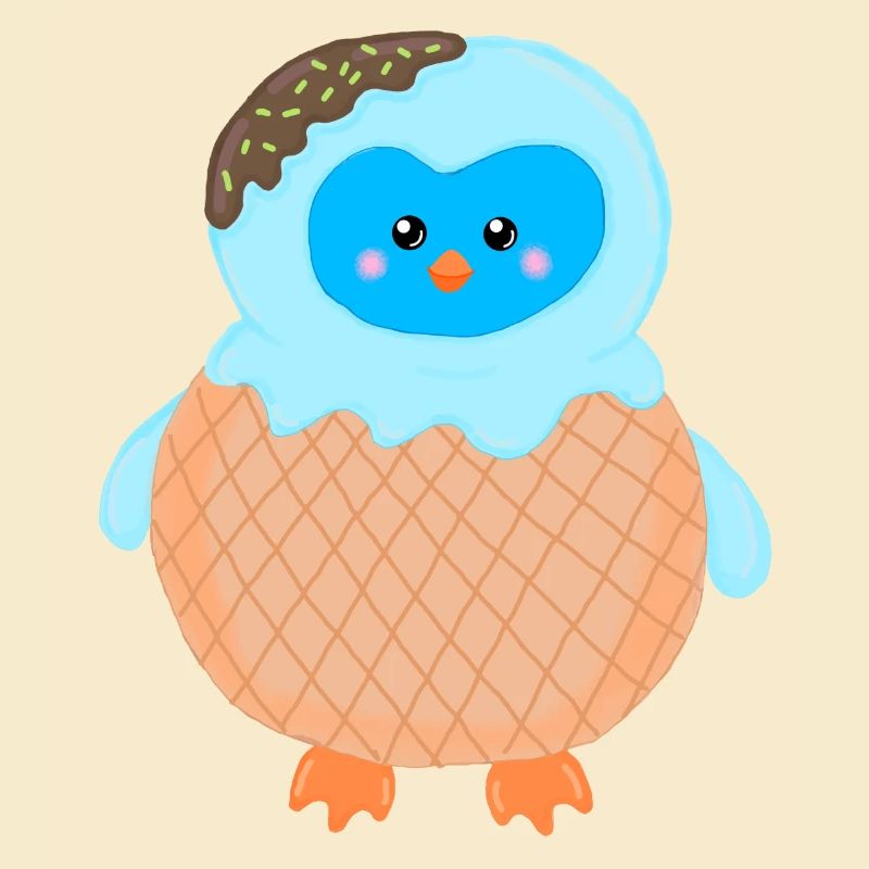 pingu de crème glacée