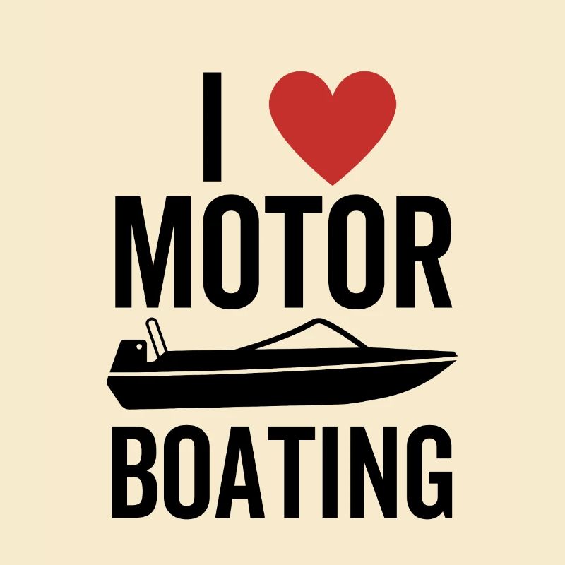 Ich liebe Motorbootfahren