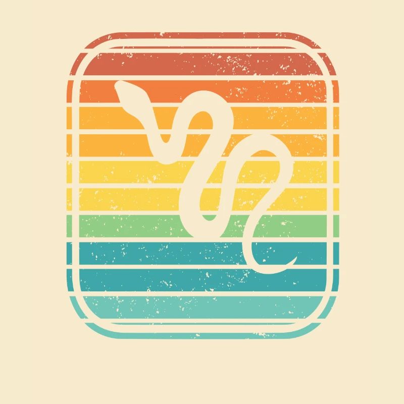 Snake Retro Reptile Python Gift idea