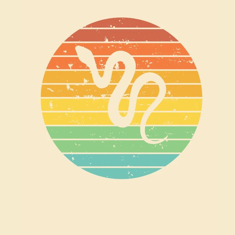 Snake Retro Reptile Python Idée cadeau