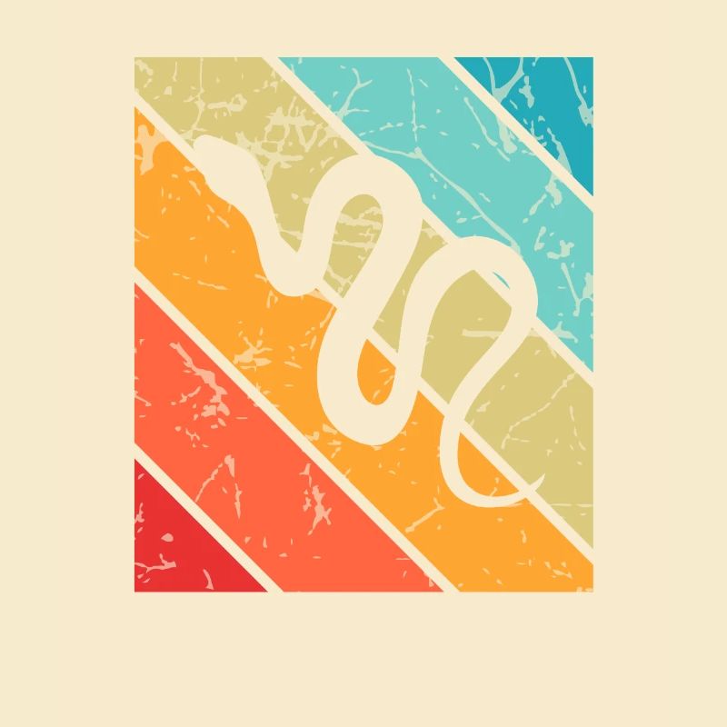 Snake Retro Reptile Python Gift idea