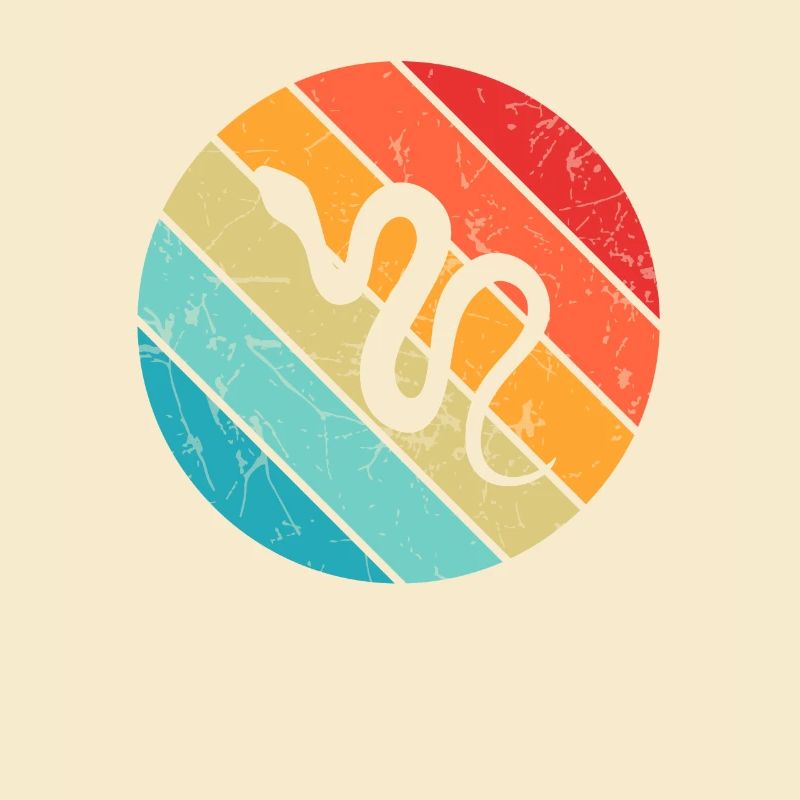 Snake Retro Reptile Python Idée cadeau