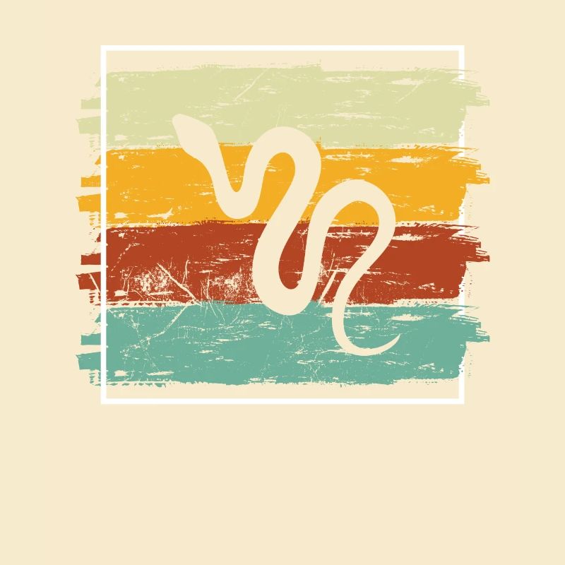 Snake Retro Reptile Python Idée cadeau