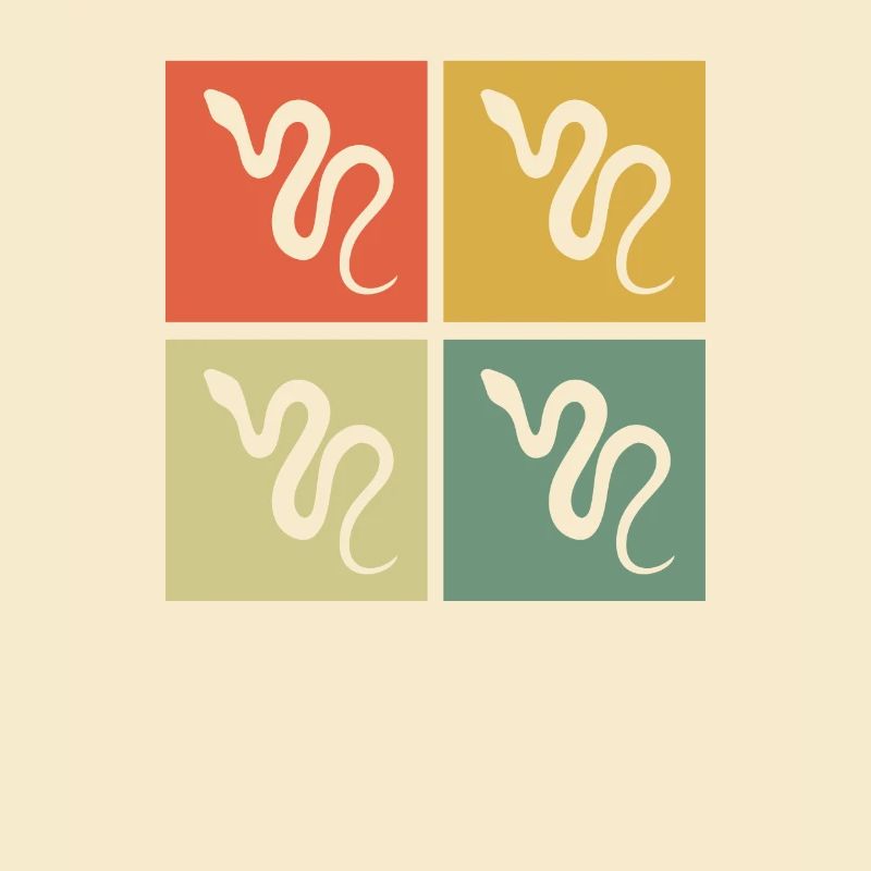 Snake Retro Reptile Python Gift idea