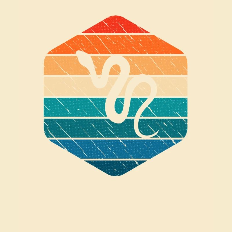 Snake Retro Reptile Python Gift idea