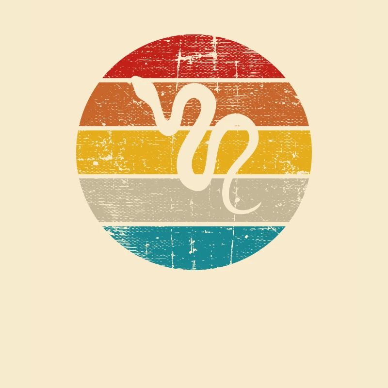 Snake Retro Reptile Python Idée cadeau