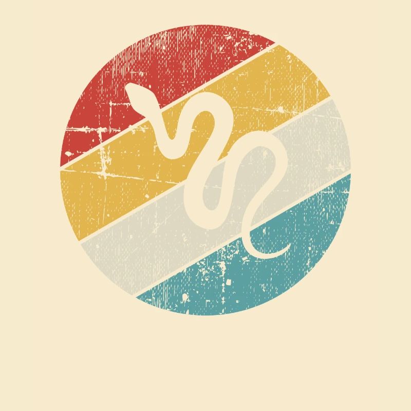 Snake Retro Reptile Python Gift idea