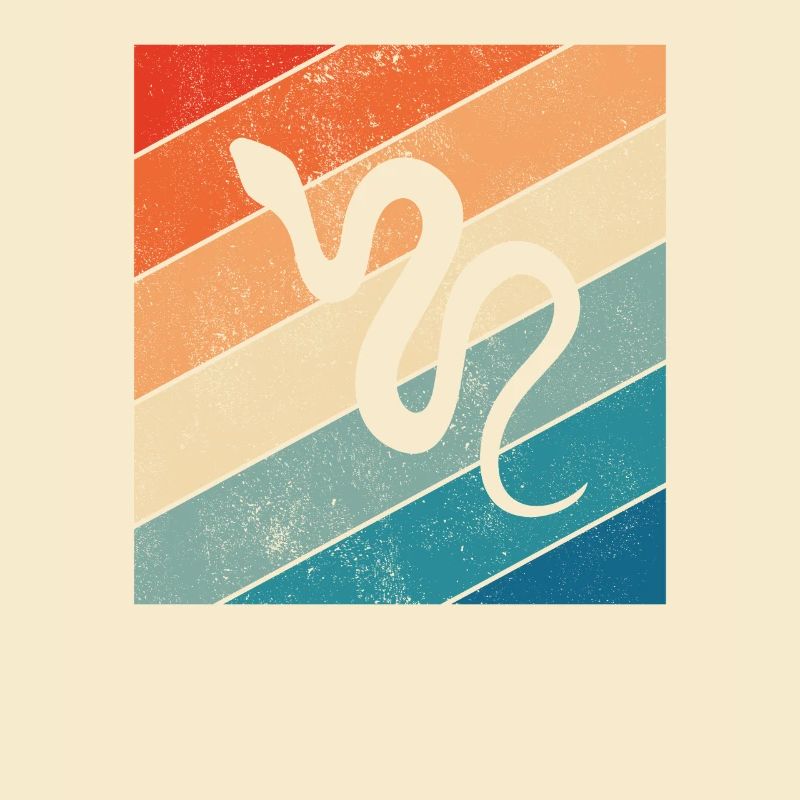 Snake Retro Reptile Python Gift idea