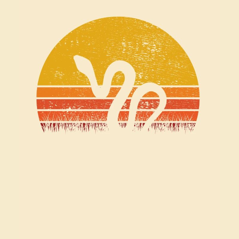 Snake Retro Reptile Python Idée cadeau