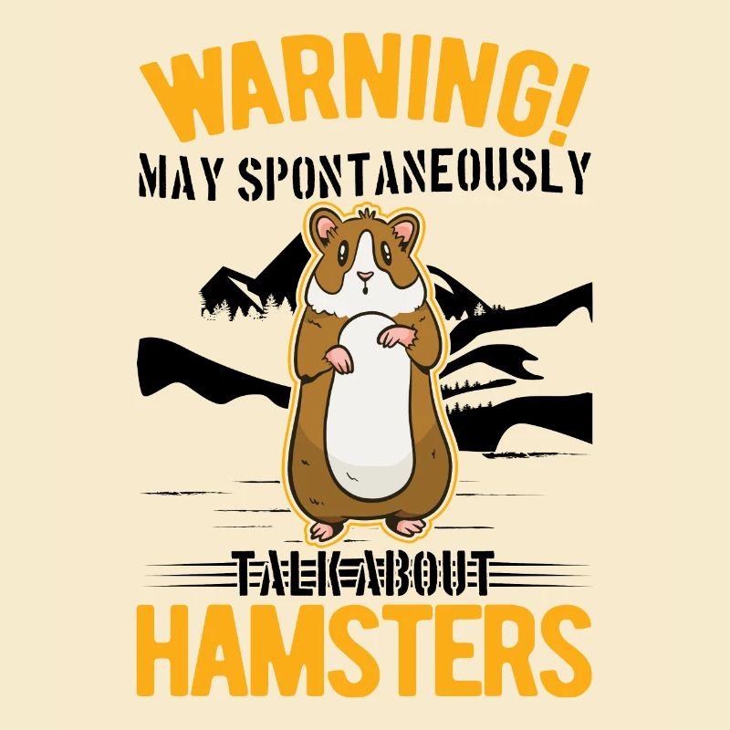 Avertissement Hamster Hamster Roue Hamster Doré