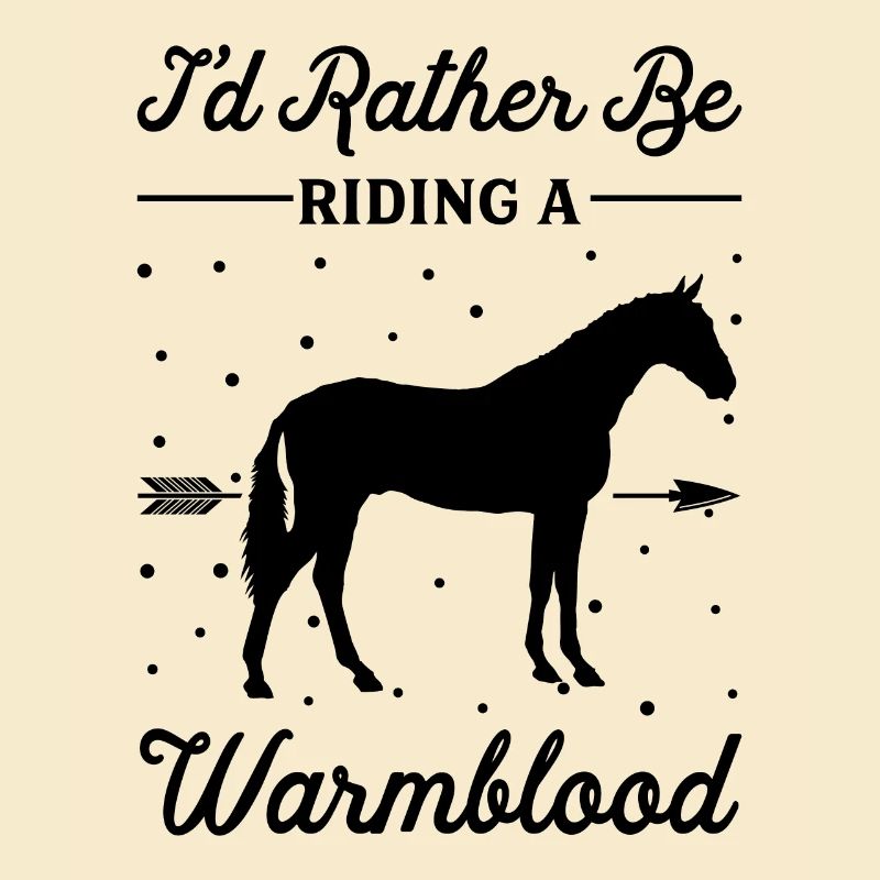 Reiten Eines Warmblütigen Pferdes
