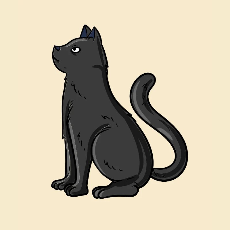 Schwarze Katze