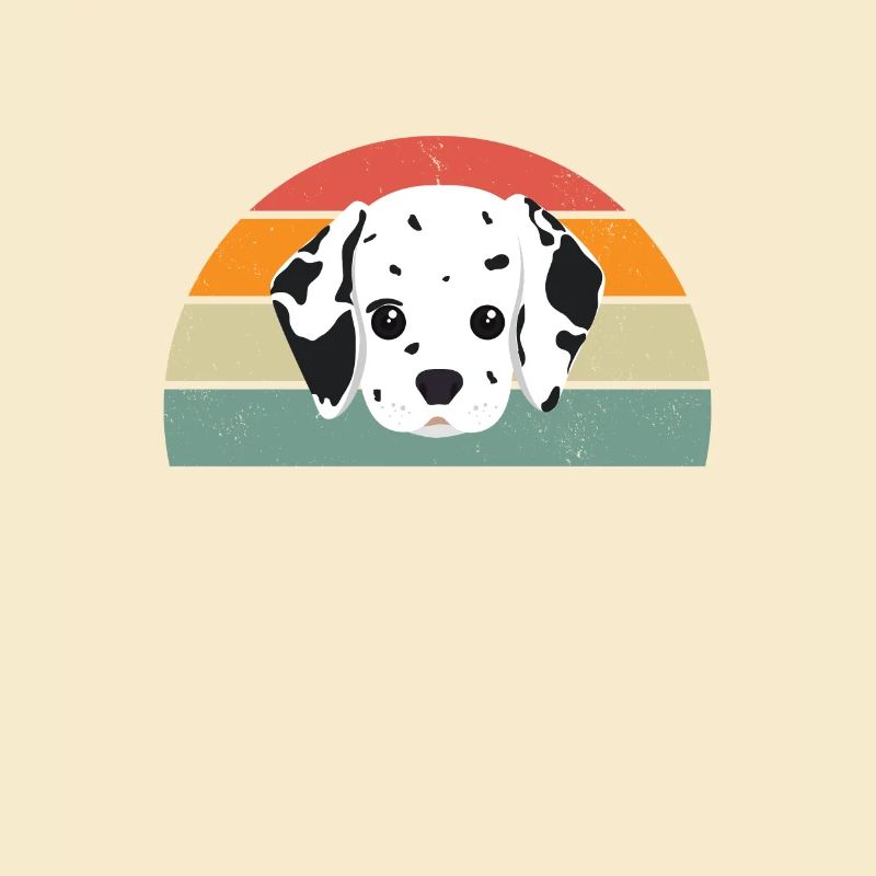 Dalmatian pattern vintage man personalized gift