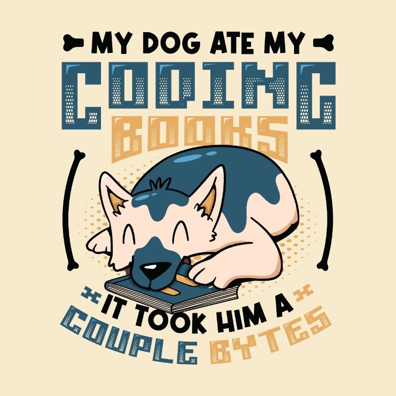 Dog Bytes Code Programmation de blagues informatiques
