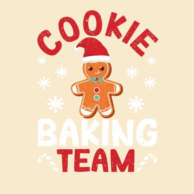 Cookie Baking Team Christmas Baker Cook