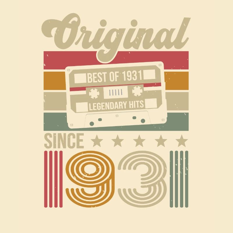 Vintage Geburtstag Original Geschenkidee 1931