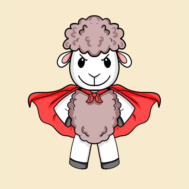 Schaf Superheld