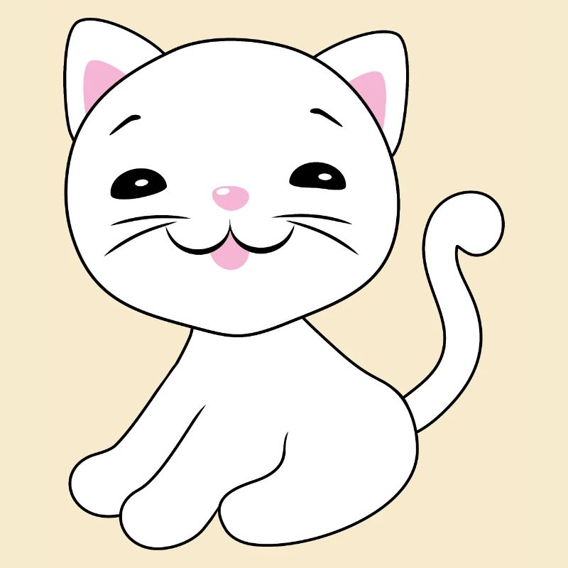 Cute smiling kitten