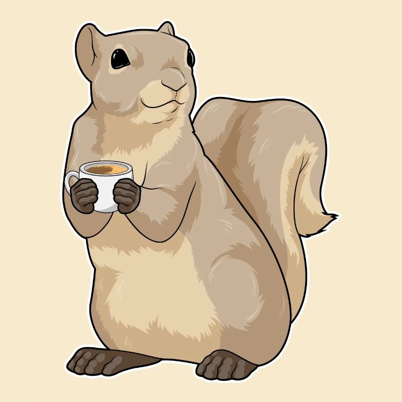 Squirrel Coffee Cup