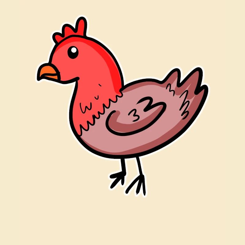 Bande dessinée de poulet