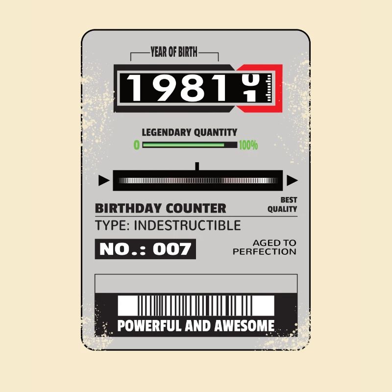 Compteur triphasé cadeau d’anniversaire 1981