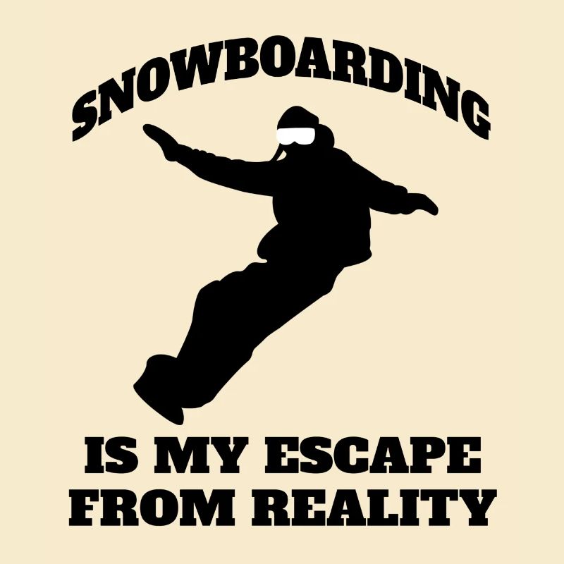 Snowboard Spruch Snowboardfahrer Wintersport