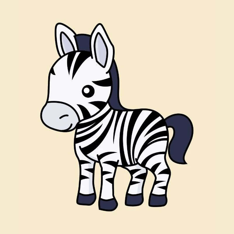 Zebra Comic Animal