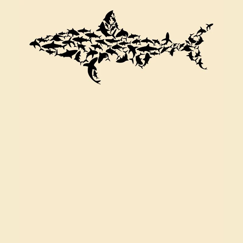 Requins Silhouette Requin Poisson Blanc Requin - Great W
