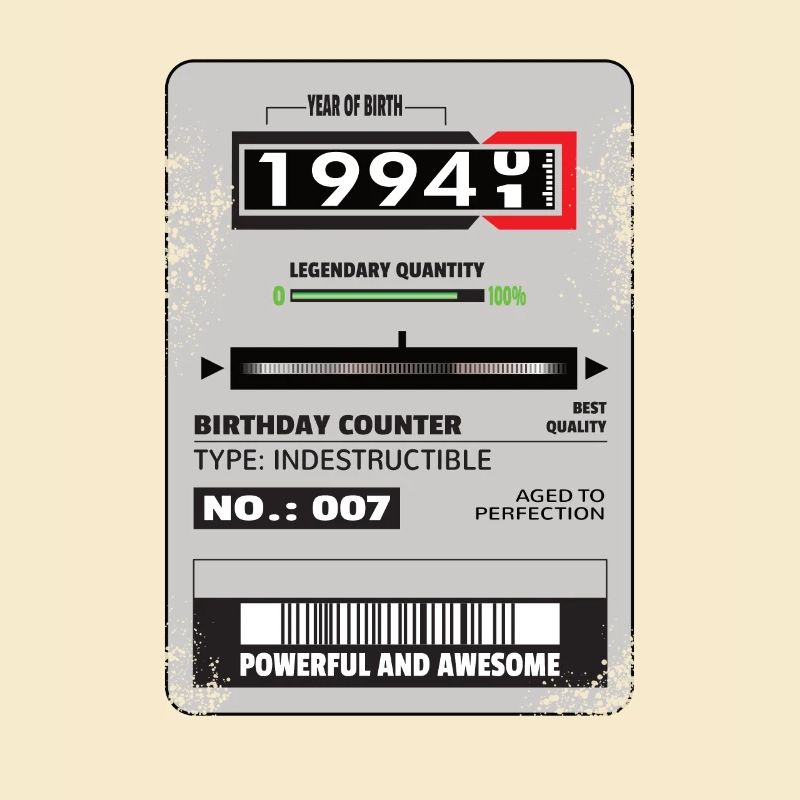 Three-phase meter birthday 1994 gift