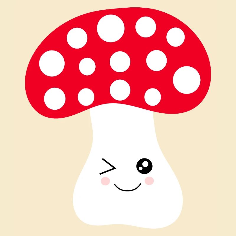 Kawaii, mushroom, toadstool